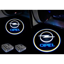 Femex Opel Pilli Yapıştırmalı Kapı Altı LED Hayalet Logo Kutu Içeriği 2 Adet