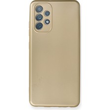 Nevarium Samsung Galaxy A52 Kılıf Yumuşak Dokulu Silikon - Gold
