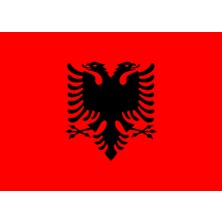 BAYRAKAL Arnavutluk Bayrağı, Albania Flag 100 x 150 cm