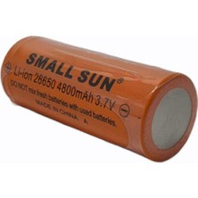 Small Sun 26650 3.7V 4800MAH Lithium Li-Ion Pil 26X65MM