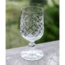 Bohemia Crystal Ananas Dekor Kahve Su Bardak Kesme 6 Adet