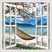 Sticker Art Pencere Poster Duvar Kağıdı Hamak Yapışkanlı Sticker