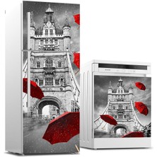 Sticker Art Buzdolabı ve Bulaşık Makinası Beyaz Eşya Sticker Kaplama England