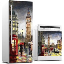 Sticker Art Buzdolabı ve Bulaşık Makinası Beyaz Eşya Sticker Kaplama Ingiltere