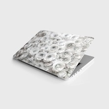 Sticker Art Laptop Sticker Notebook Pc Kaplama Etiketi 3D Metal Çiçek