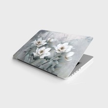 Sticker Art Laptop Sticker Notebook Pc Kaplama Etiketi Beyaz Güller