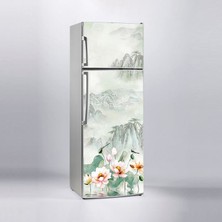 Sticker Art Buzdolabı Sticker Kaplama Dolap Kaplama Etiketi Ressam Çiçek