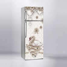 Sticker Art Buzdolabı Sticker Kaplama Dolap Kaplama Etiketi Elmas Kuğu