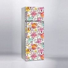 Sticker Art Buzdolabı Sticker Kaplama Dolap Kaplama Etiketi Love Aşk