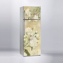 Sticker Art Buzdolabı Sticker Kaplama Dolap Kaplama Etiketi Kabartma Çiçekler