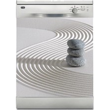 Sticker Art Bulaşık Makinesi Sticker Kaplama Beyaz Eşya Kaplama Japon Zen Bahçesi 2