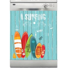 Sticker Art Bulaşık Makinesi Sticker Kaplama Beyaz Eşya Kaplama Surfing