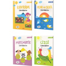 Minik Ada Yayınları Çıkartmalı Etkinlikler Seti 36-48 Ay - 4 Kitap