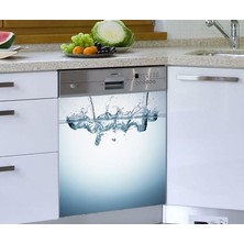 Sticker Art Bulaşık Makinesi Sticker Kaplama Beyaz Eşya Kaplama Su Deseni