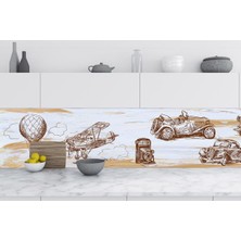 Sticker Art Mutfak Tezgah Arası Folyo Fayans Kaplama Folyosu 1942