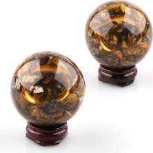 Alibaba Doğaltaş Kaplan Gözü Taşından Orgonit Küre