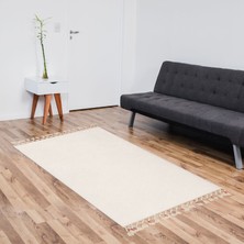 Alanur Home Alanur Rex Puffy Pelüş Salon Halısı Beyaz