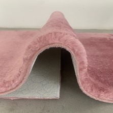 Alanur Home Alanur Rex Puffy Pelüş Salon Halısı Fuşya