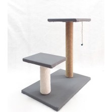 Dumanpet Step Basamak Kedi Tırmalama Tahtası 50X35X50 cm  [t-6.5] Gri