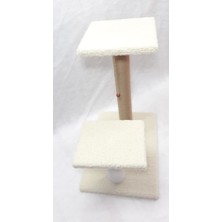 Dumanpet Step Basamak Kedi Tırmalama Tahtası 50X35X50 cm  [t-6] Bej