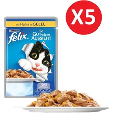 Vestark Felix Tavuk Etli Konserve Kedi Maması 100 gr x 5