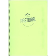 Gıpta Defter 72 Yaprak Çizgili Spiralli Pp. Kapak 17 x 24 cm Yeşil Pastoral
