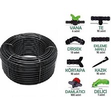 Seyplas Damlama Sulama Hortum Seti Deliksiz 100 M