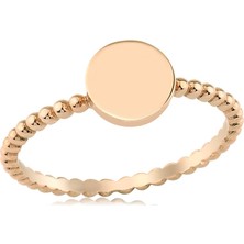 İryum 14 Ayar Yuvarlak Chocolate Yüzük 4Y30002RY