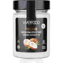 Wefood Organik Hindistan Cevizi Yağı 300 ml Soğuk Sıkım Vegan Glutensiz