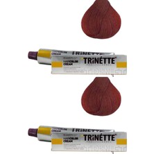 TRİNETTE 7.6 KIZIL KUMRAL 60ML & BROCHES 20 VOLUME %6 OKSİDAN 60ML 2'Lİ SET