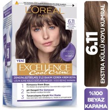 L'Oréal Paris Loreal Paris Excellence Cool Creme 6.11 Ekstra Küllü Koyu Kumral