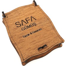 Safa Gümüş 925 Ayar Turkuaz Flora Lotus Gümüş Kolye