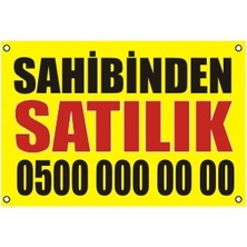 Kaşe Ofisi Satılık Branda Afiş