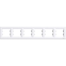 Schneider Electric Schneider Asfora Beyaz Altılı Çerçeve EPH5800621