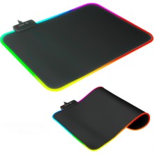 Rampage Mp-21  252X328X3 mm Rgb Ledli Oyuncu Mouse Pad Siyah