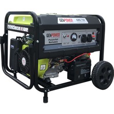 Genpower Gbg 75 E 7,5 Kva,benzinli,ipli/marşlı.tekerlekli,monofaze Portatif Jeneratör