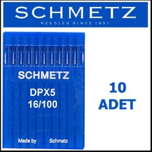 Schmetz Dpx5 Ses Serv 7 Düz Makina Iğne 16/100 Numara