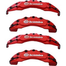 NKT GROUP Nokta Alfa Romeo Araçlarına Uyumlu Fren Disk Kaliper Kapağı 4lü Set Yağ Hortumlu Kırmızı
