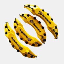 NKT GROUP Nokta Subaru Forester Uyumlu Fren Disk Kaliper Kapağı 4lü Set Yağ Hortumlu Sarı