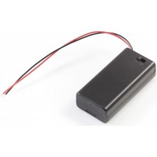 Robotistan 2&prime;li Aa Pil Yuvası (Kapaklı ve Switchli)