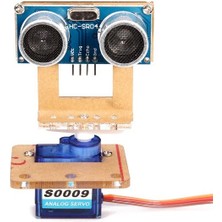 Robotistan Ultrasonik Sensör Montaj Aparatı Tip A - Servo Uyumlu - Pan