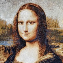 Niva Goblen Sanatsal Seri-2k Dokuma Goblen Tablo-Mona Lisa