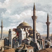 Niva Goblen Dini SERI-11K Dokuma Goblen Kumaş-Ayasofya Camii