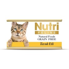 Nutri Feline Tahılsız Tavuk Etli Kedi Konservesi 85 gr