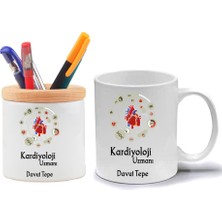 Nil Hediye Kardiyoloji Kupa Bardak ve Kalemlik Hediye Seti