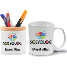 Nil Hediye Sosyolog Kupa Bardak ve Kalemlik Hediye Seti