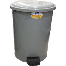 Nemkar Çöp Kovası Pedallı 40 Lt. Gri Ckk 1140