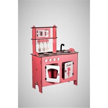 Bahadır Grup 100 x 80 Ahşap Mutfak Pembe Beyaz