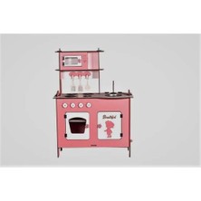 Bahadır Grup 100 x 80 Ahşap Mutfak Pembe Beyaz