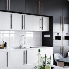 Luxuryxarch Cara Parlak Siyah Kulp